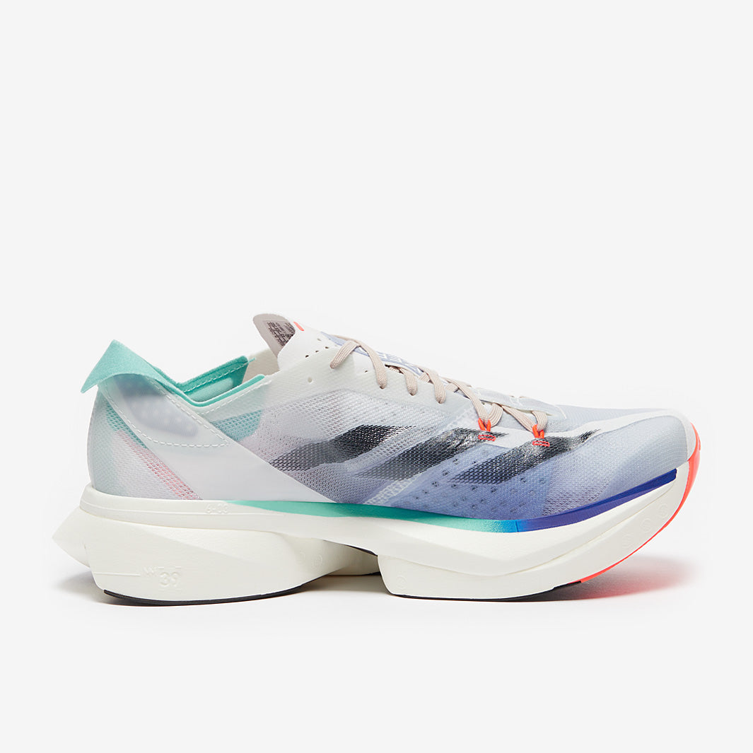 adidas adizero adios Pro 3 - Off White/Aurora Ink/Flash Aqua