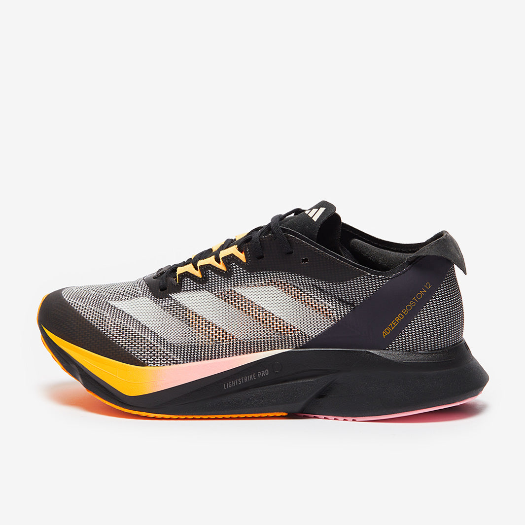  ADIZERO BOSTON 12　美品 adidas adizero Boston 12 - Core Black/Zero Met./Spark - Mens Shoes