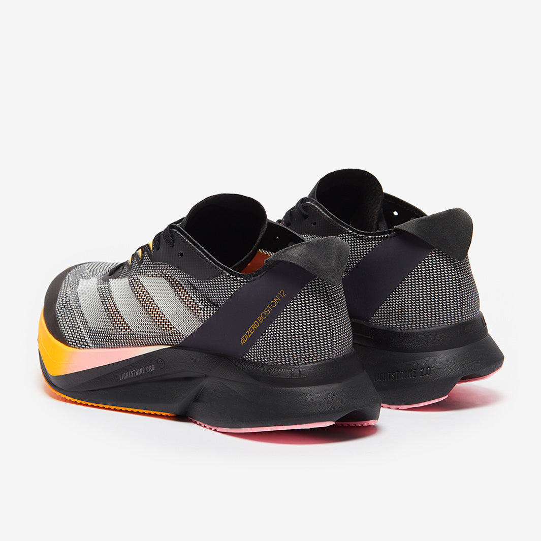 adidas adizero Boston 12 - Core Black/Zero Met./Spark - Mens Shoes