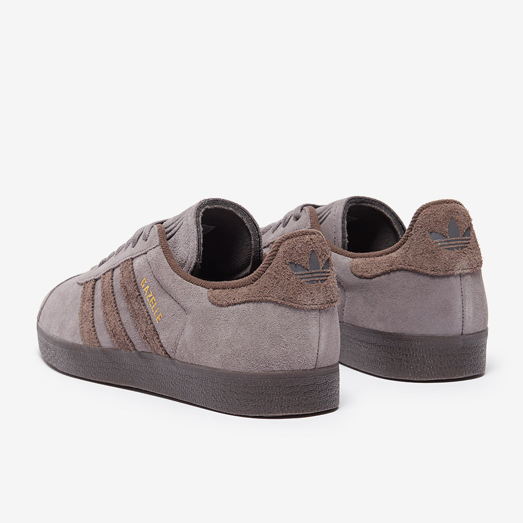 adidas gazelle silver green womens adidas Originals Gazelle - Charcoal/Brown/Dark Brown