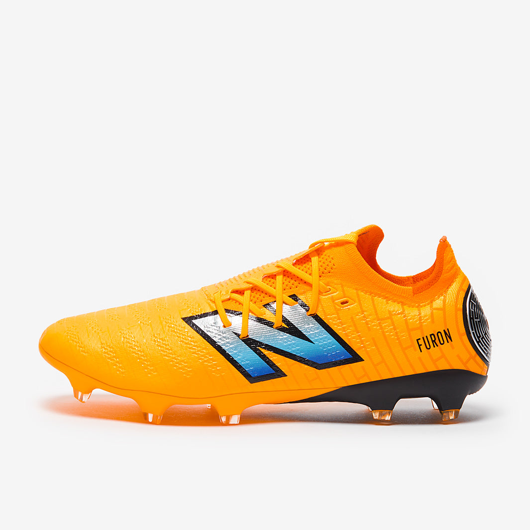 New Balance Furon V7+ Pro Firm Ground - Orange/Blue - Adult Boots