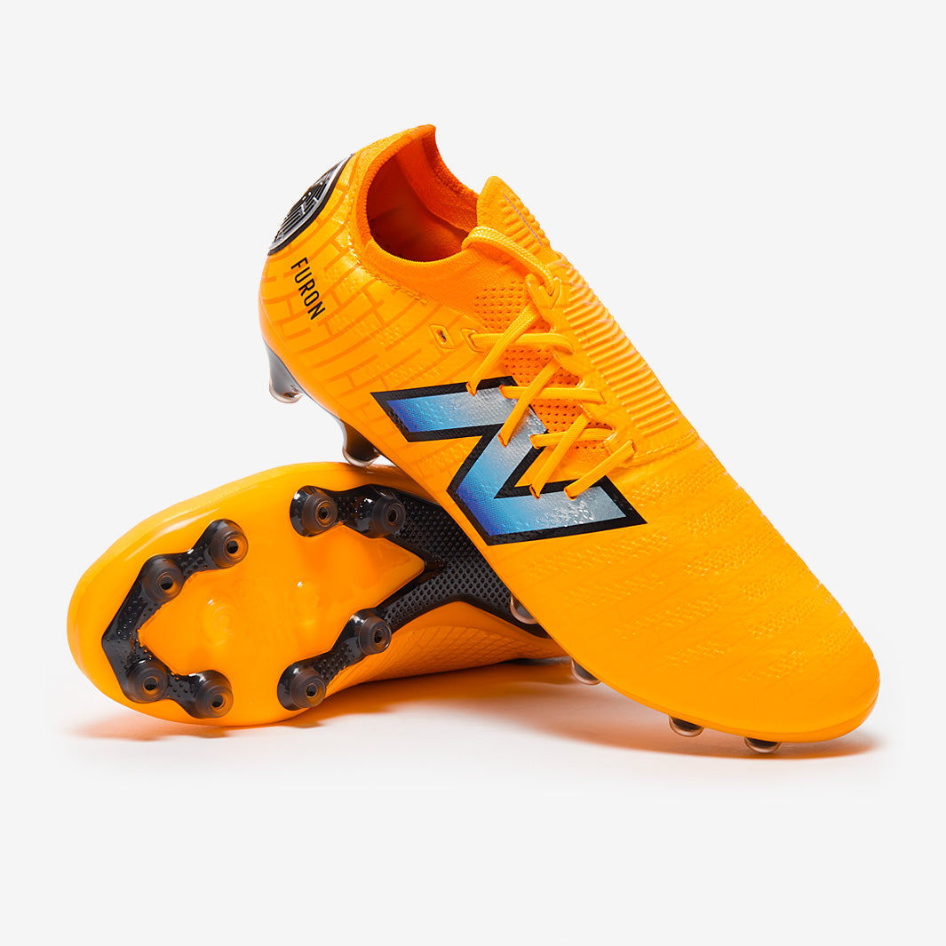 New Balance Furon V7+ Pro Artificial Grass - Orange/Blue - Adult Boots