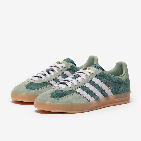 adidas Originals Gazelle Indoor - Mineral Green/Silver Dawn/Silver Green -  Trainers - Mens Shoes