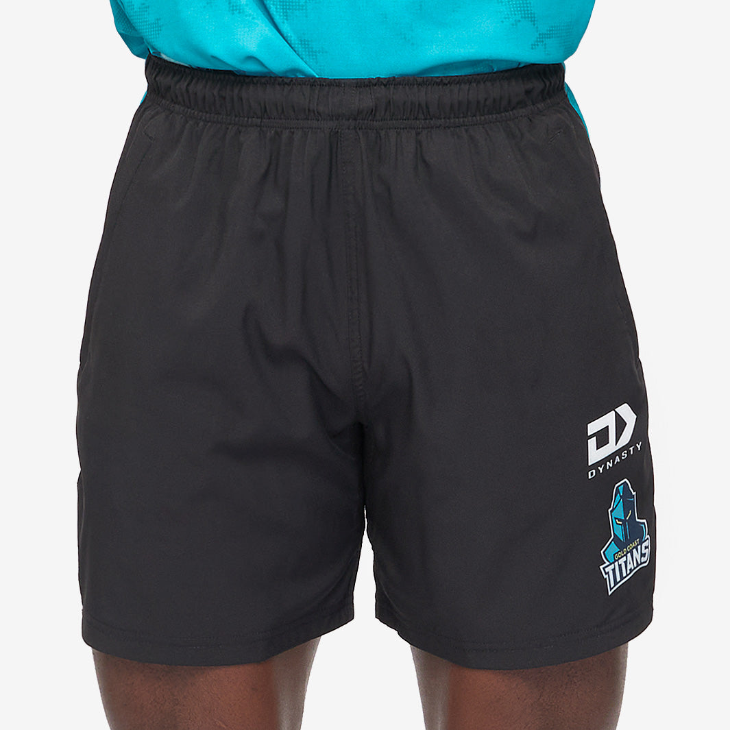 Dynasty Gold Coast Titans 2025 Gym Short - Black - Mens Replica