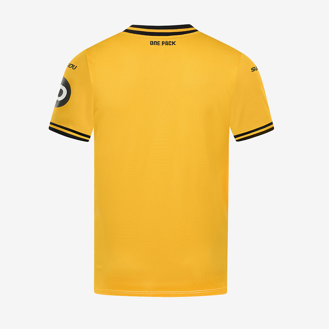 SUDU Wolverhampton Wanderers 24/25 Home Shirt - Gold - Mens Replica