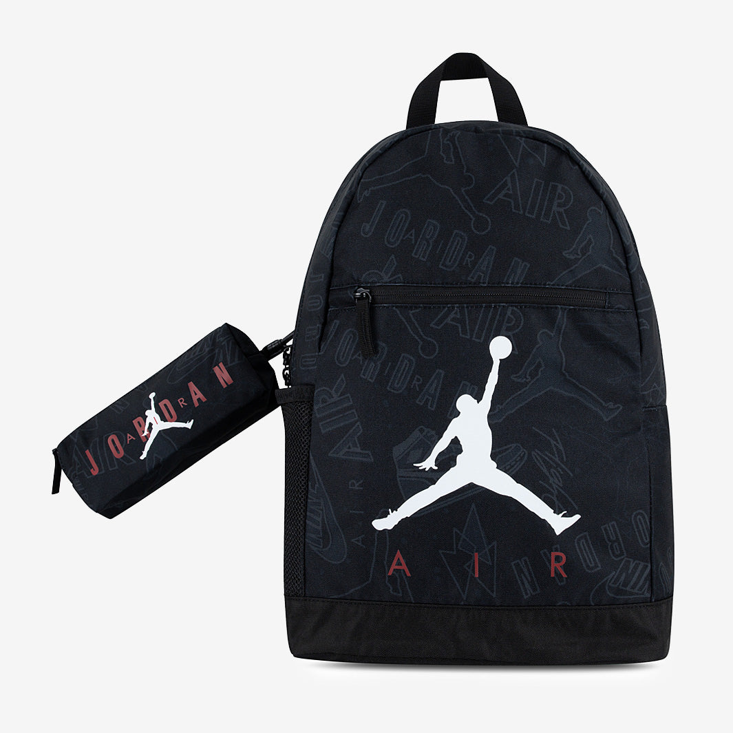 Jordan Air School Backpack With Pencil Case - Black/Gym Red - Bags