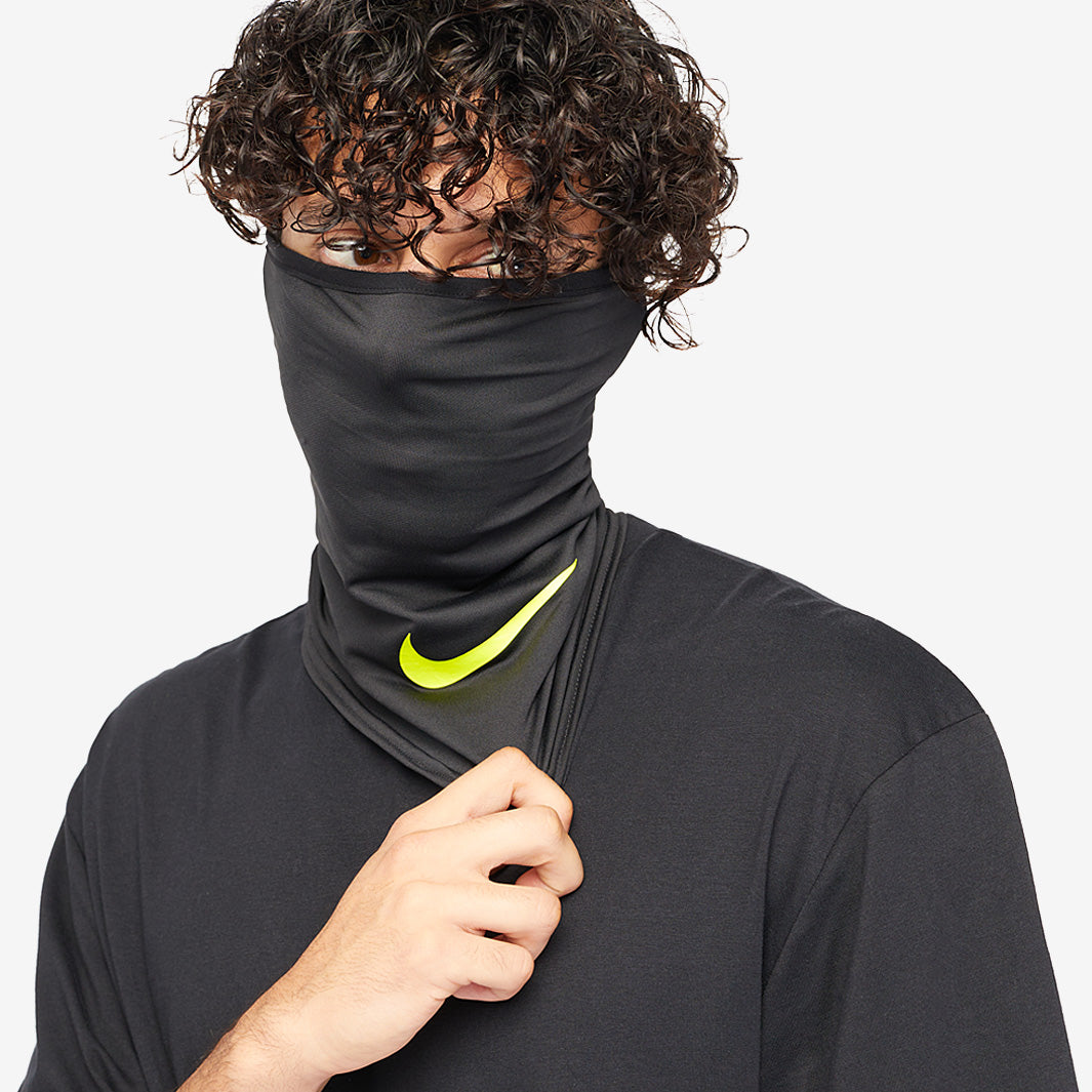 Nike Academy Dri-Fit Neck Warmer Snood - Black/Volt - Mens Clothing