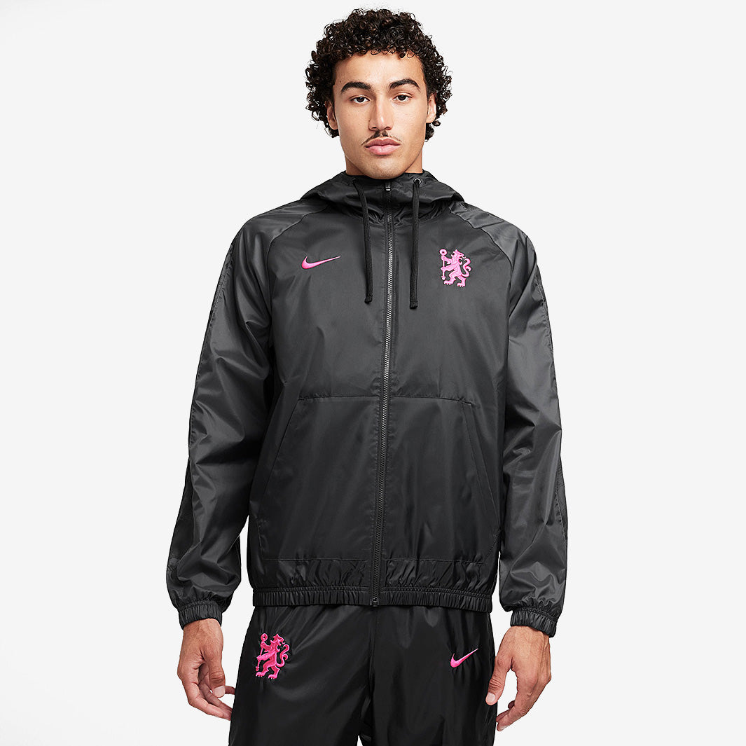 Nike Chelsea 24/25 NSW Woven Third Tracksuit - Black/Anthracite