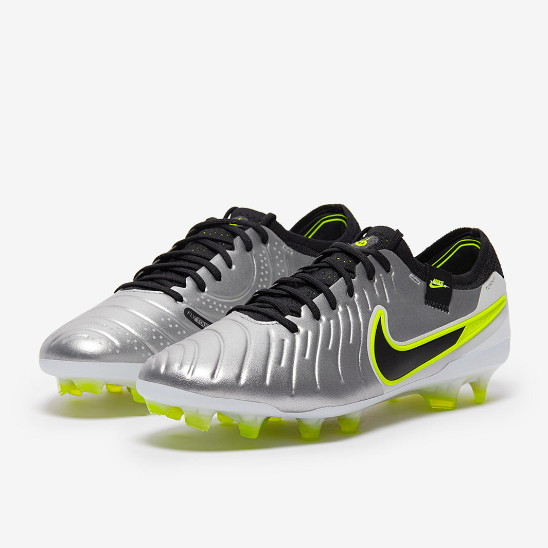 Nike Tiempo Legend X Elite Firm Ground - Metallic Silver/Black
