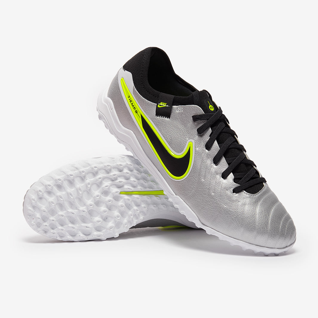 Nike Tiempo Legend X Pro Turf - Metallic Silver/Black/Volt - Adult