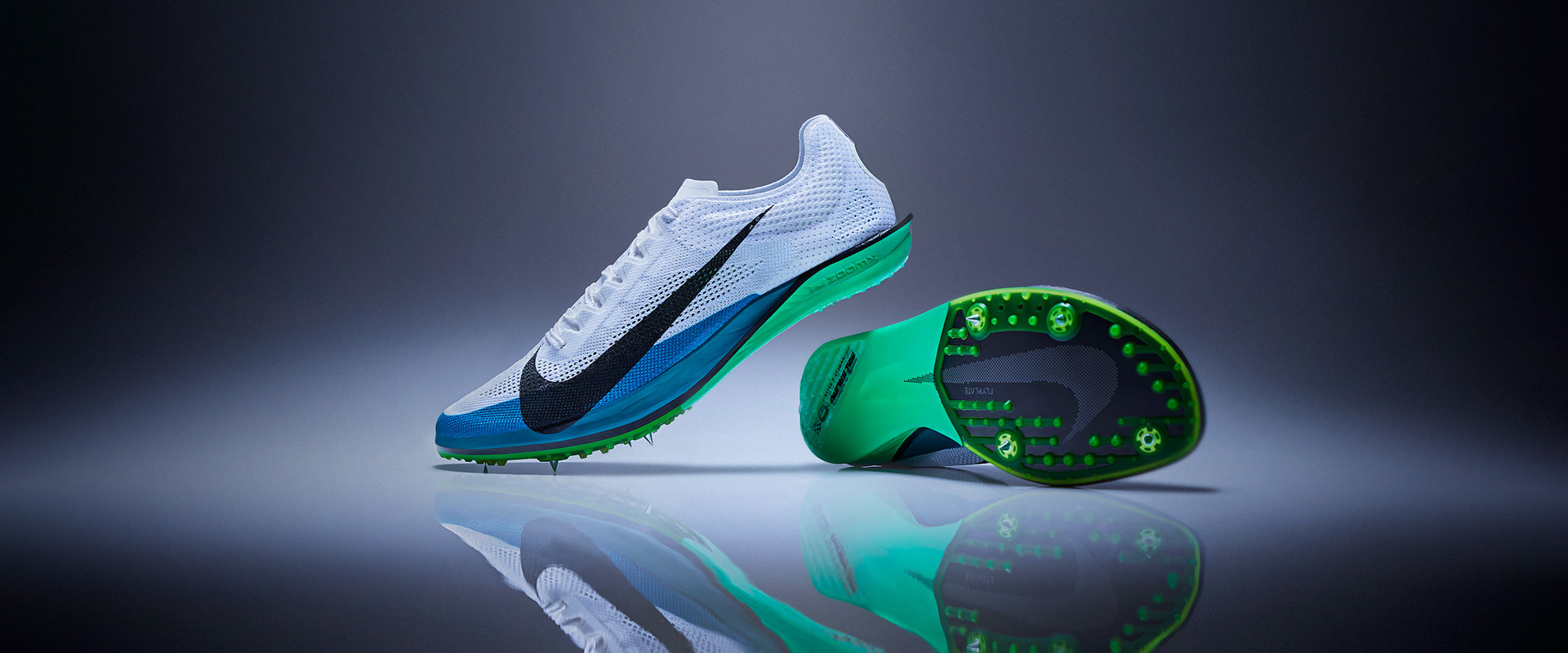 Nike Zoomx Dragonfly 2 Elite - White/Black-Bright Spruce-Vapor