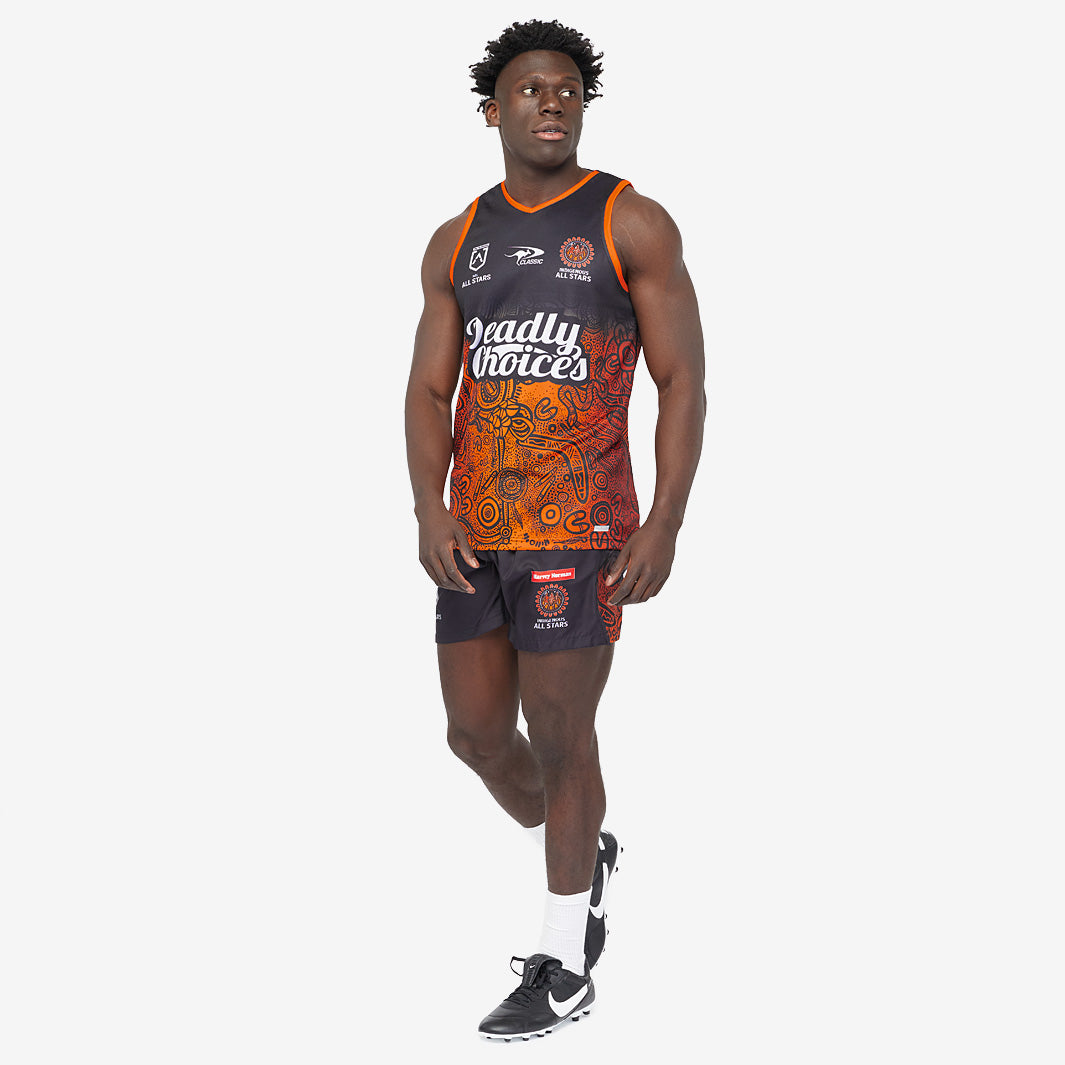 Classic Indigenous All Stars 2025 Training Singlet - Black - Mens