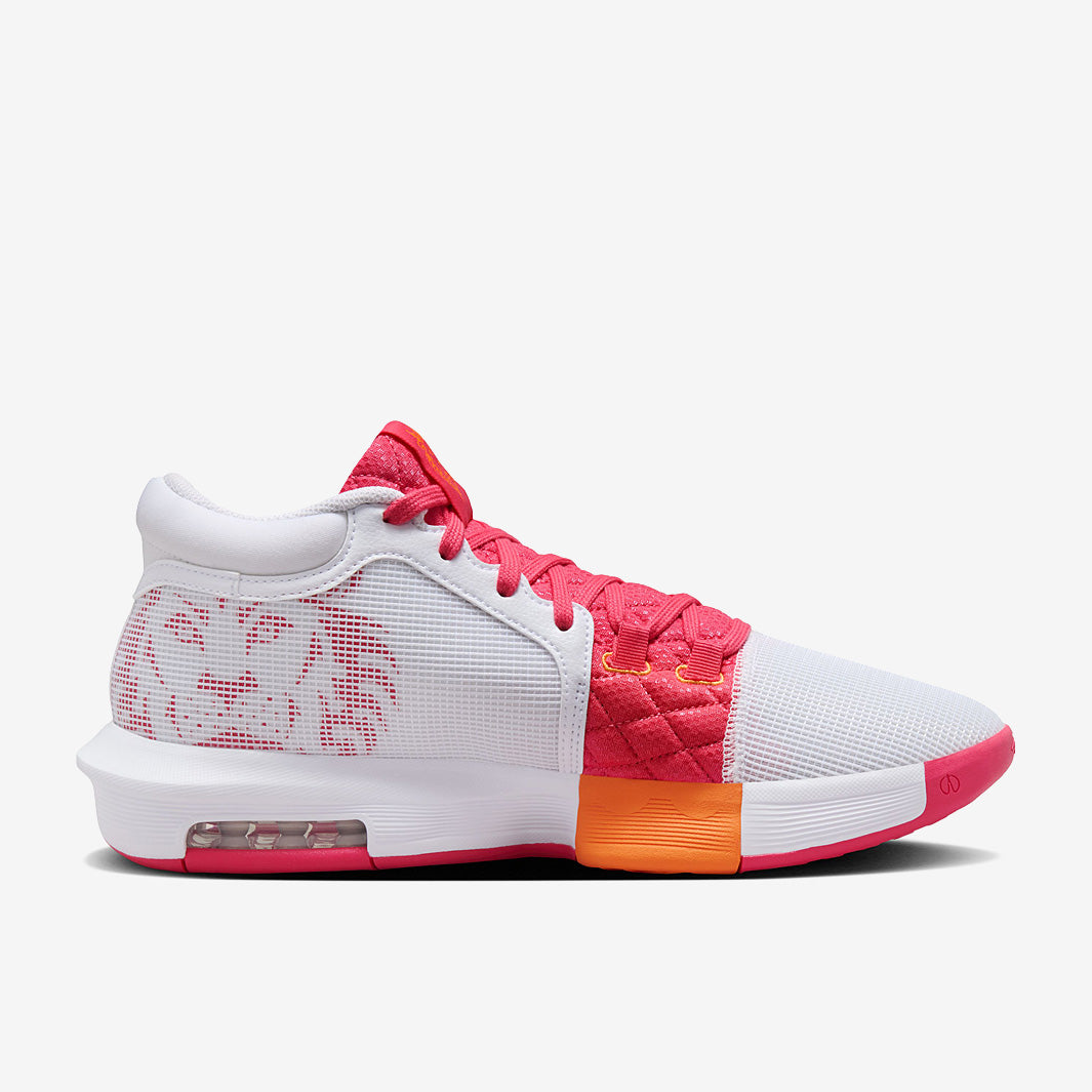 Nike LeBron Witness 8 - White/Easter Pink/Bright Mandarin