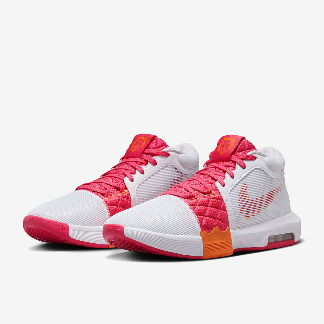 Nike LeBron Witness 8 スニーカー ピンク Nike LeBron Witness 8 - White/Easter Pink/Bright Mandarin