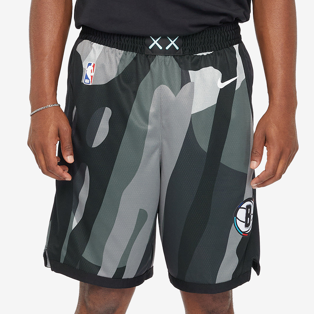 Nike NBA Brooklyn Nets 2024 City Edition Swingman Shorts - Silver