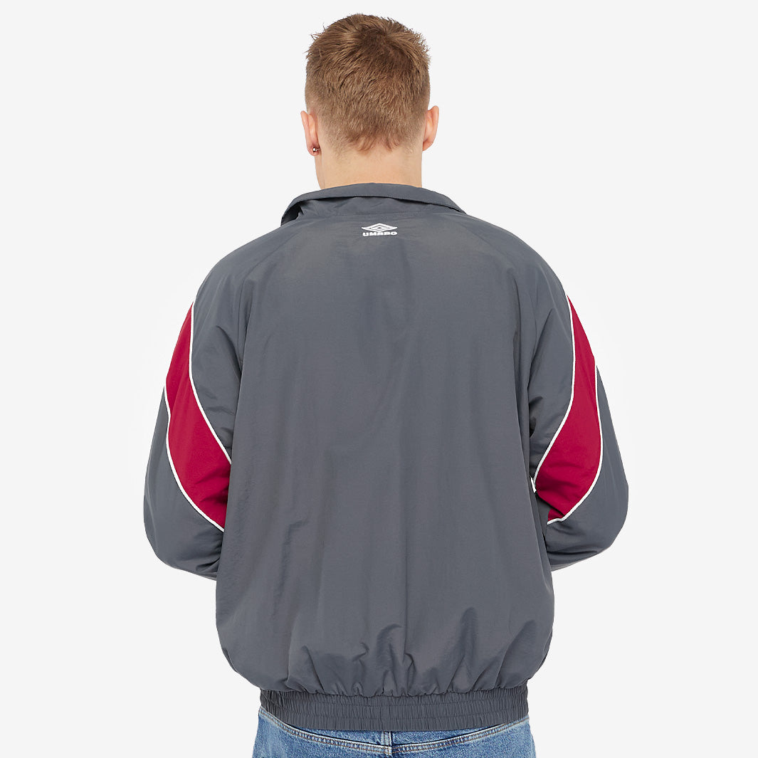 Umbro Relaxed Track Jacket - Iron Gate/Red Dahlia/Brilliant/White