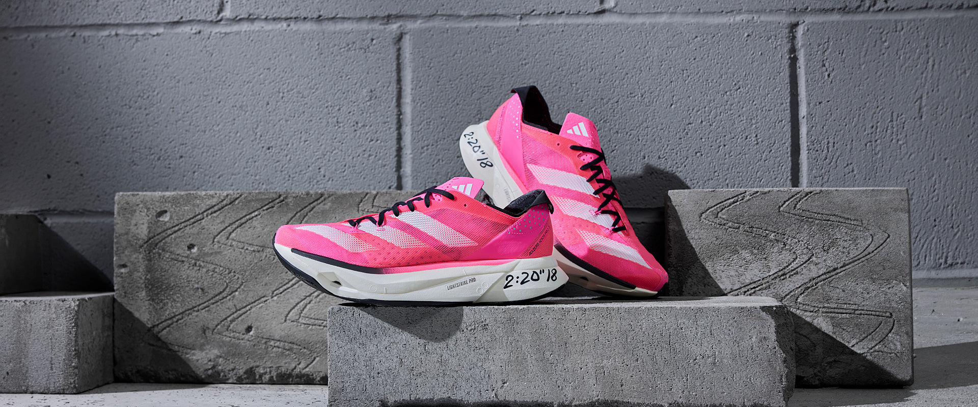 adidas adizero adios Pro 3 - Lucid Pink/FTW White/Core Black