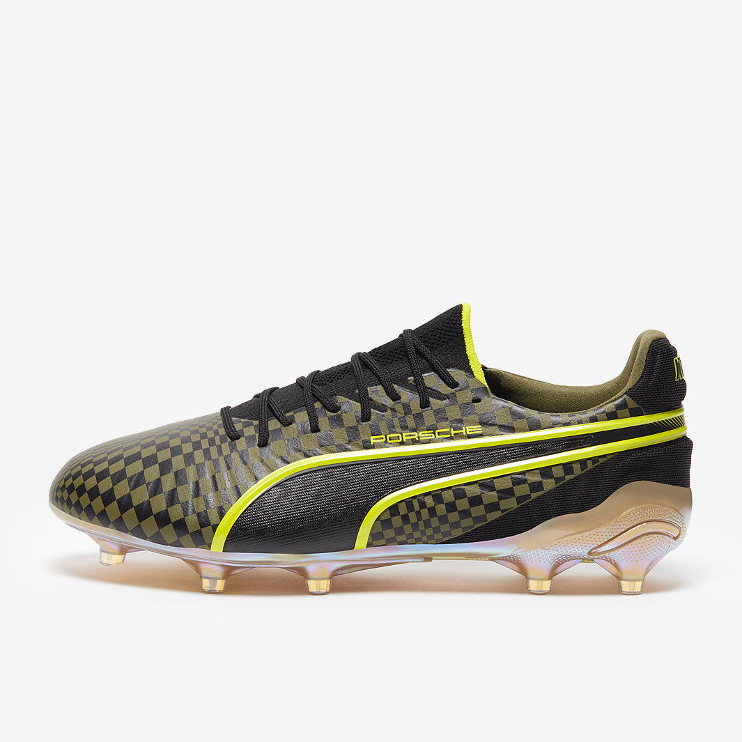 PUMA KING サッカーシューズ ポルシェコラボ Puma King Ultimate x Porsche SE FG/AG - Olive Drab/Puma Black/Puma
