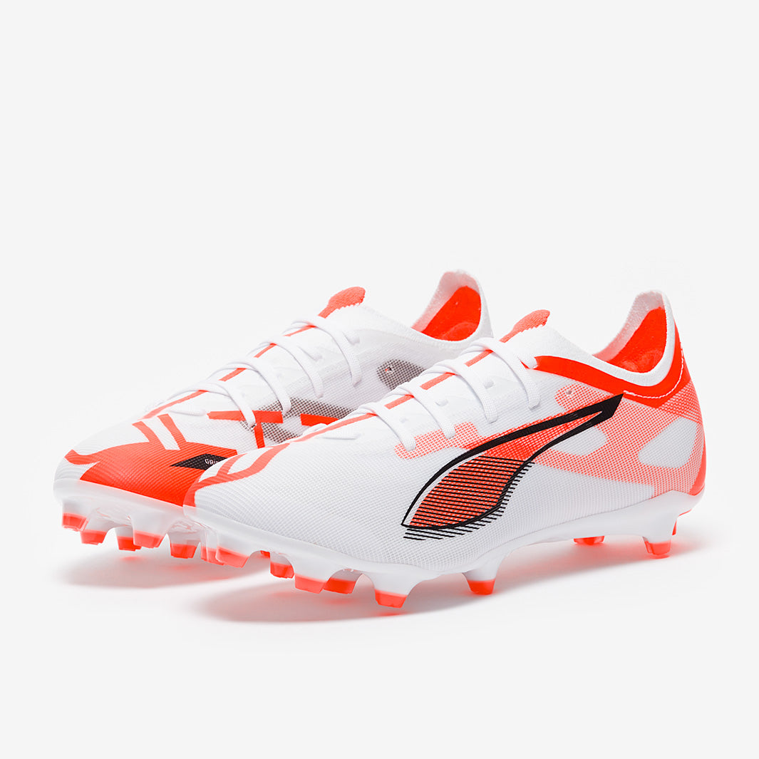 Puma Ultra 5 Match FG/AG - Puma White/Puma Black/Glowing Red