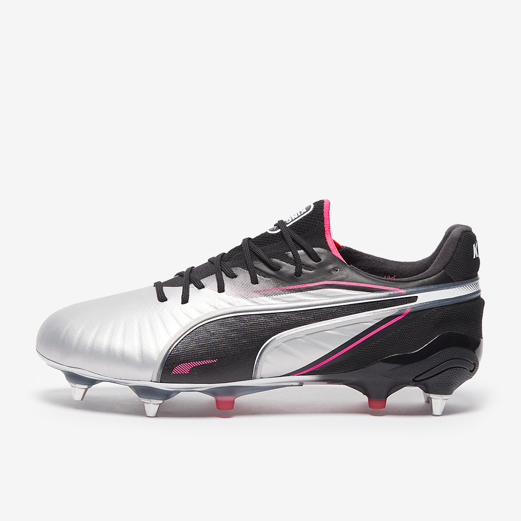 Puma King Ultimate SG - Puma White/Puma Black/Blue Glimmer/Puma