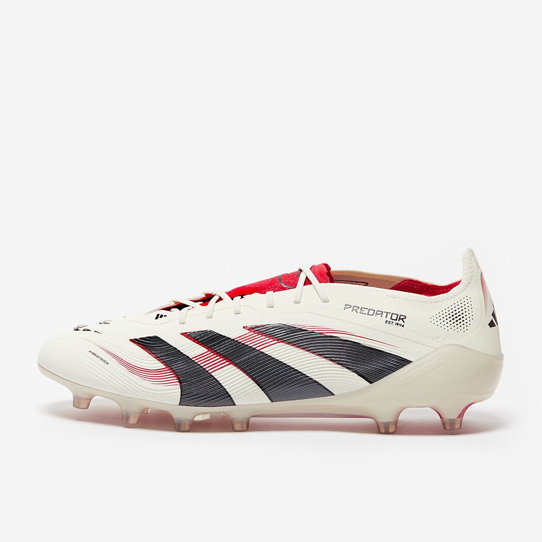 adidas Predator Elite AG - Off White/Core Black/Pure Ruby - Adult