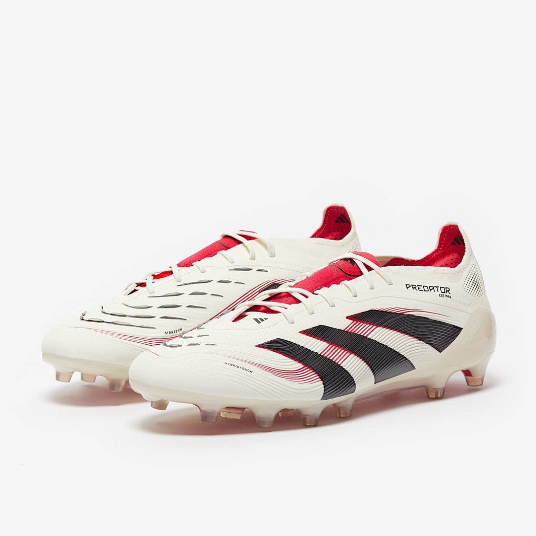 adidas Predator Elite AG - Off White/Core Black/Pure Ruby - Adult