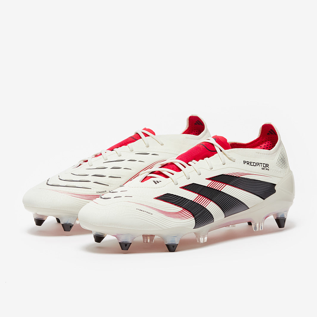 adidas Predator Elite SG - Off White/Core Black/Pure Ruby - Adult