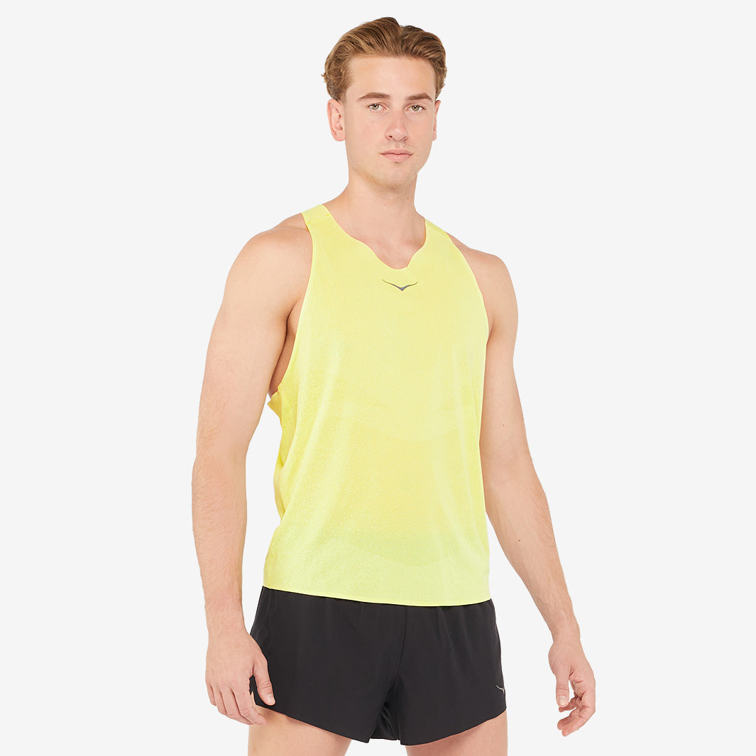 HOKA Race Day Singlet - Hoka Citrus - Mens Clothing