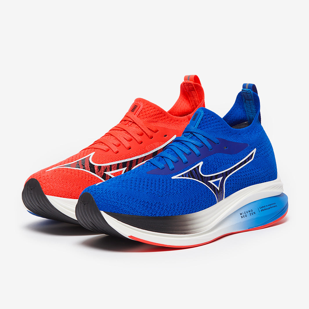 Mizuno Neo Zen - Baseball Blue/Black/Mizuno Ignition Red - Mens Shoes