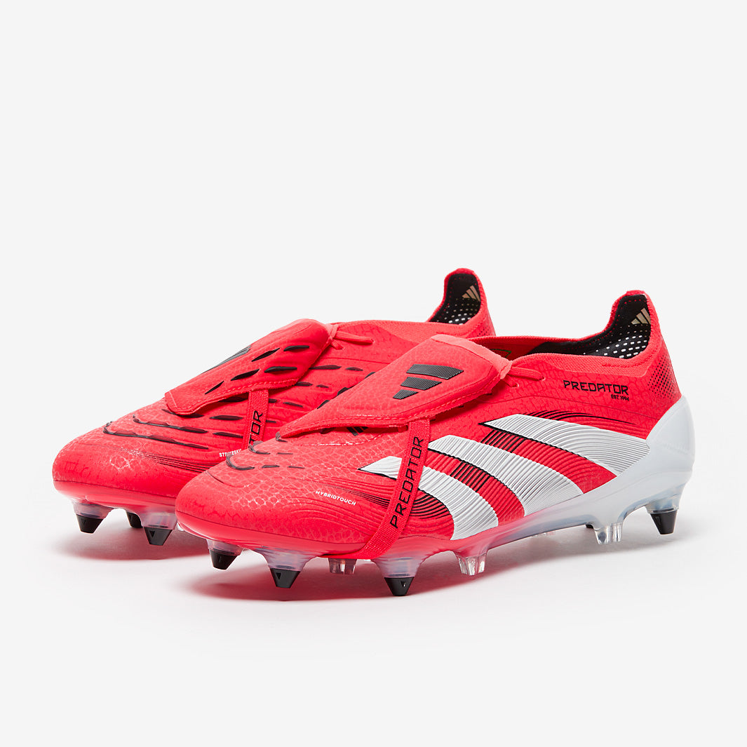 adidas Predator Elite Tongue Soft Ground - Lucid Red/White/Black