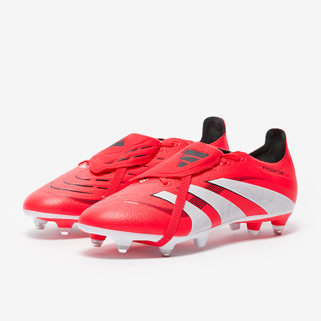 adidas Predator League Tongue Soft Ground - Lucid Red/White/Black