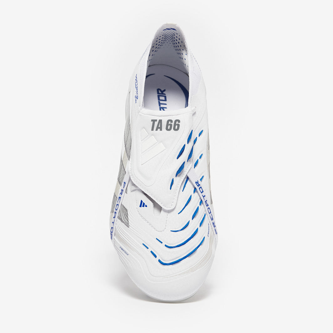 Predator Elite ホワイト/ブルー スパイクシューズ adidas Predator Elite Tongue Firm Ground - White/Silver Met