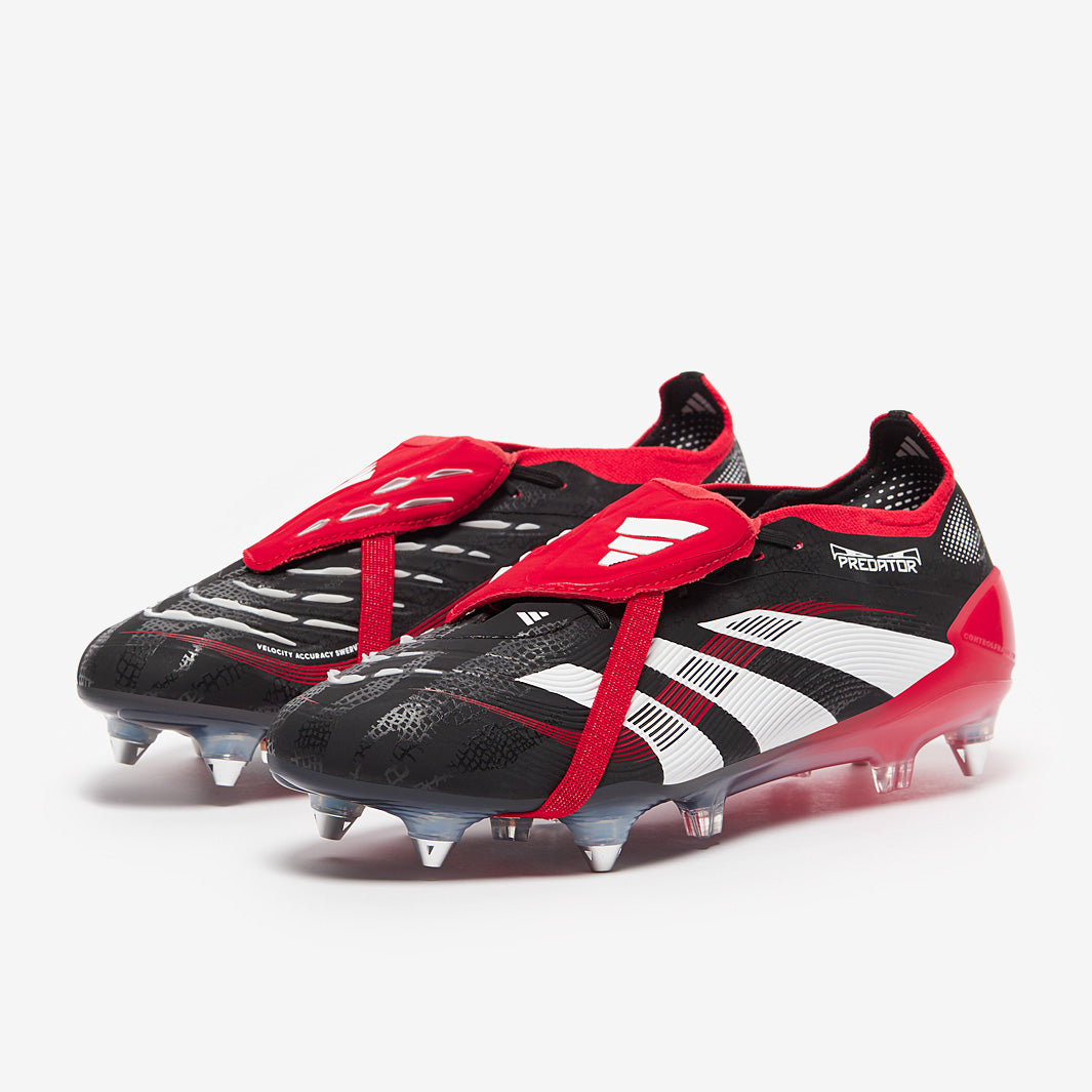 adidas Predator Elite Tongue x BWR Soft Ground - Black/White/Vivid