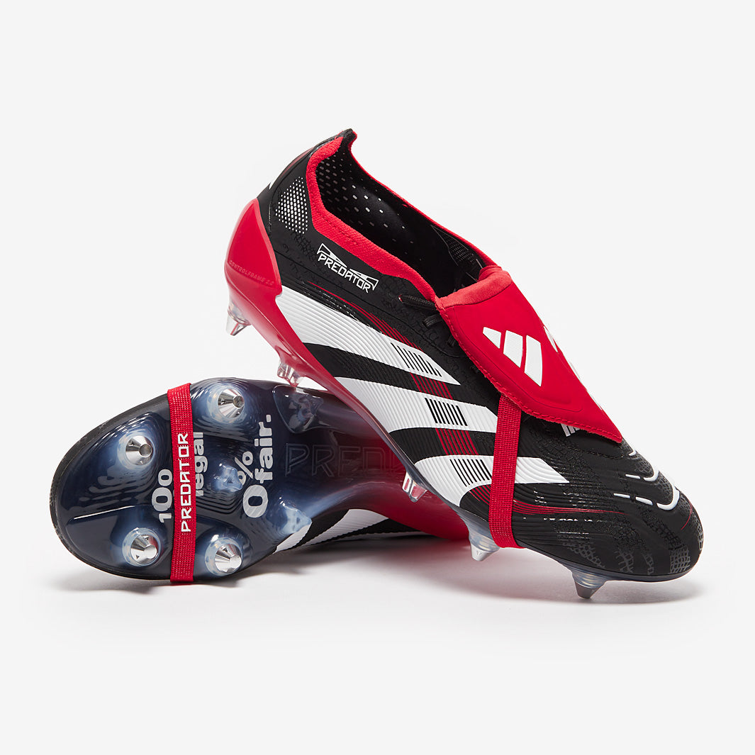 adidas Predator Elite Tongue x BWR Soft Ground - Black/White/Vivid