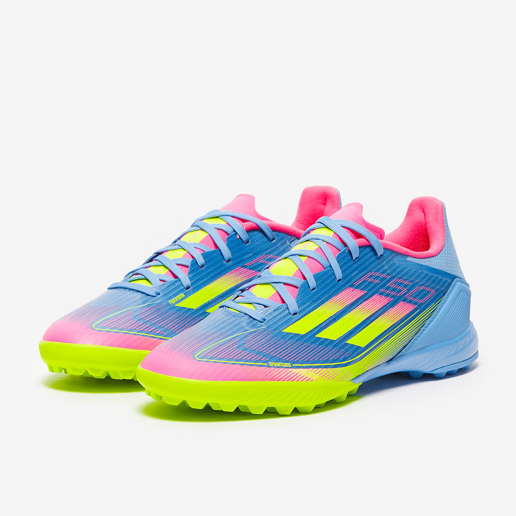 adidas F50 League Turf - Blue Fusion/Lucid Lemon/Lucid Pink