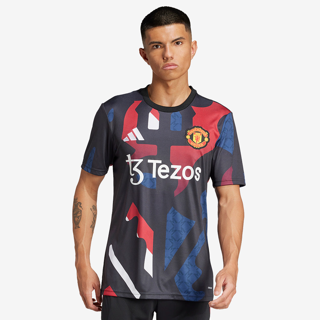 adidas Manchester United 24/25 Third GK Shirt - Black - Boys Replica