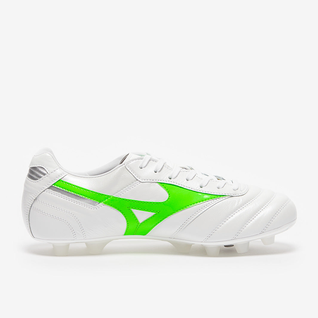 Mizuno Morelia II Elite Made in Japan FG - White/Neon Green/Galaxy