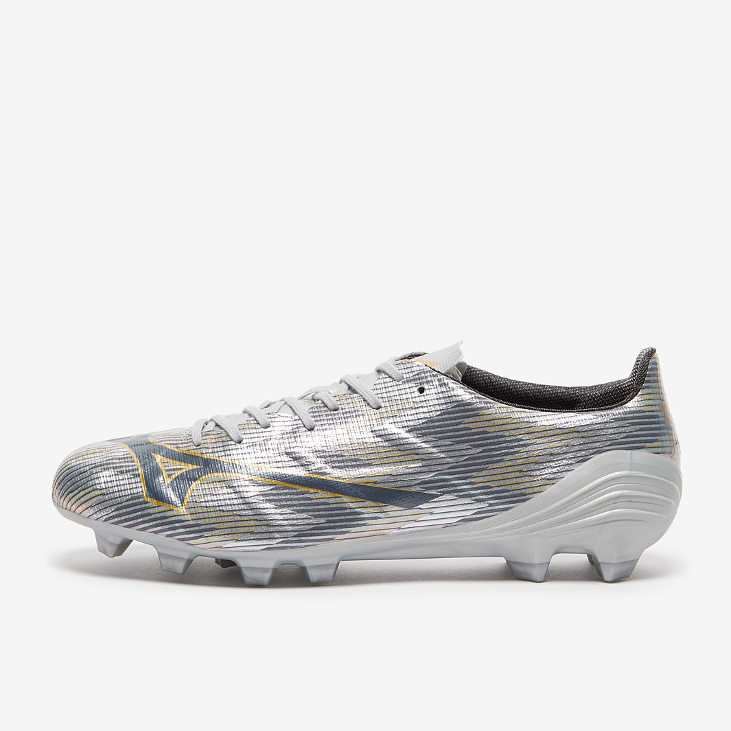 Mizuno Alpha II Pro FG - Galaxy Silver/Gold/Gold - Adult Boots