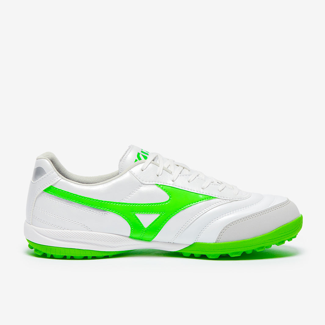 Mizuno Morelia Sala Pro TF - White/Neon Green/Galaxy Silver