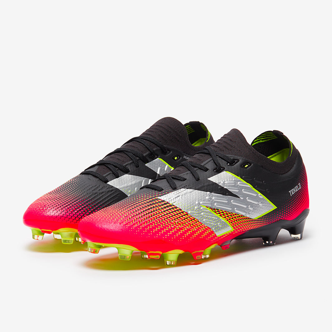 New Balance Tekela V4+ Pro FG Low - Black/Energy Red/Hi