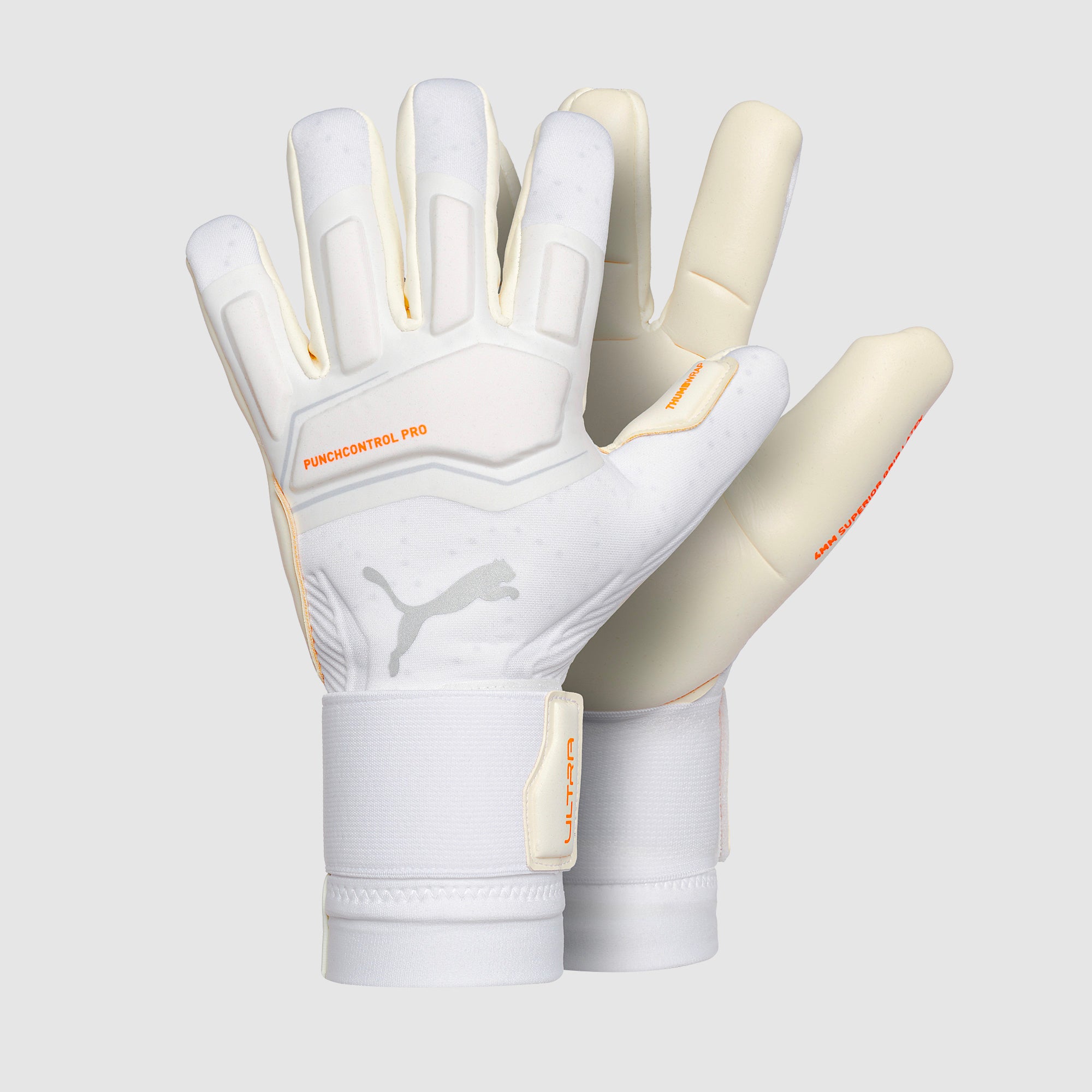 Puma Ultra Grip 1 Hybrid Pro - White/Red Blast - Mens GK Gloves