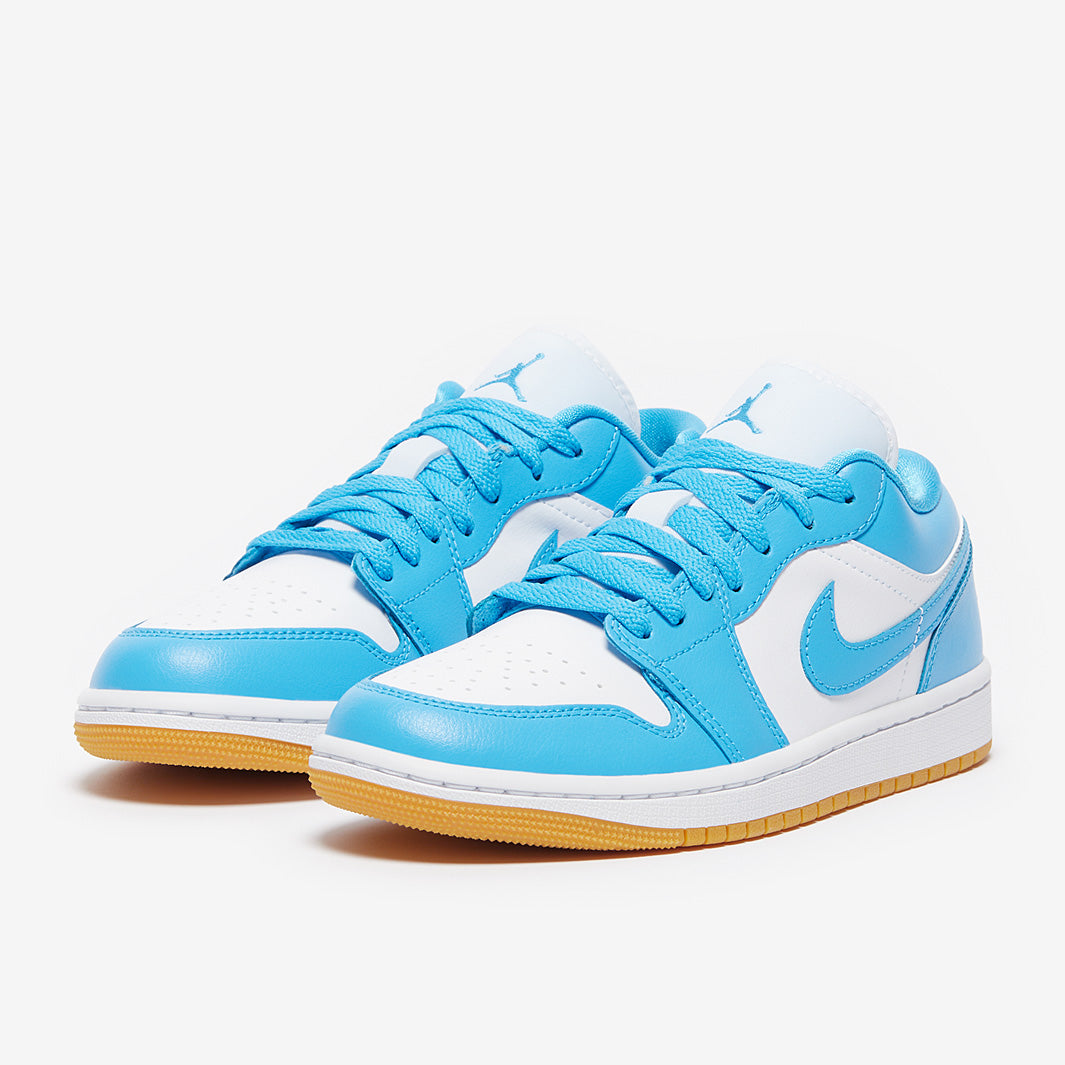 Air Jordan Womens 1 Low - White/Aluminum - Womens Shoes