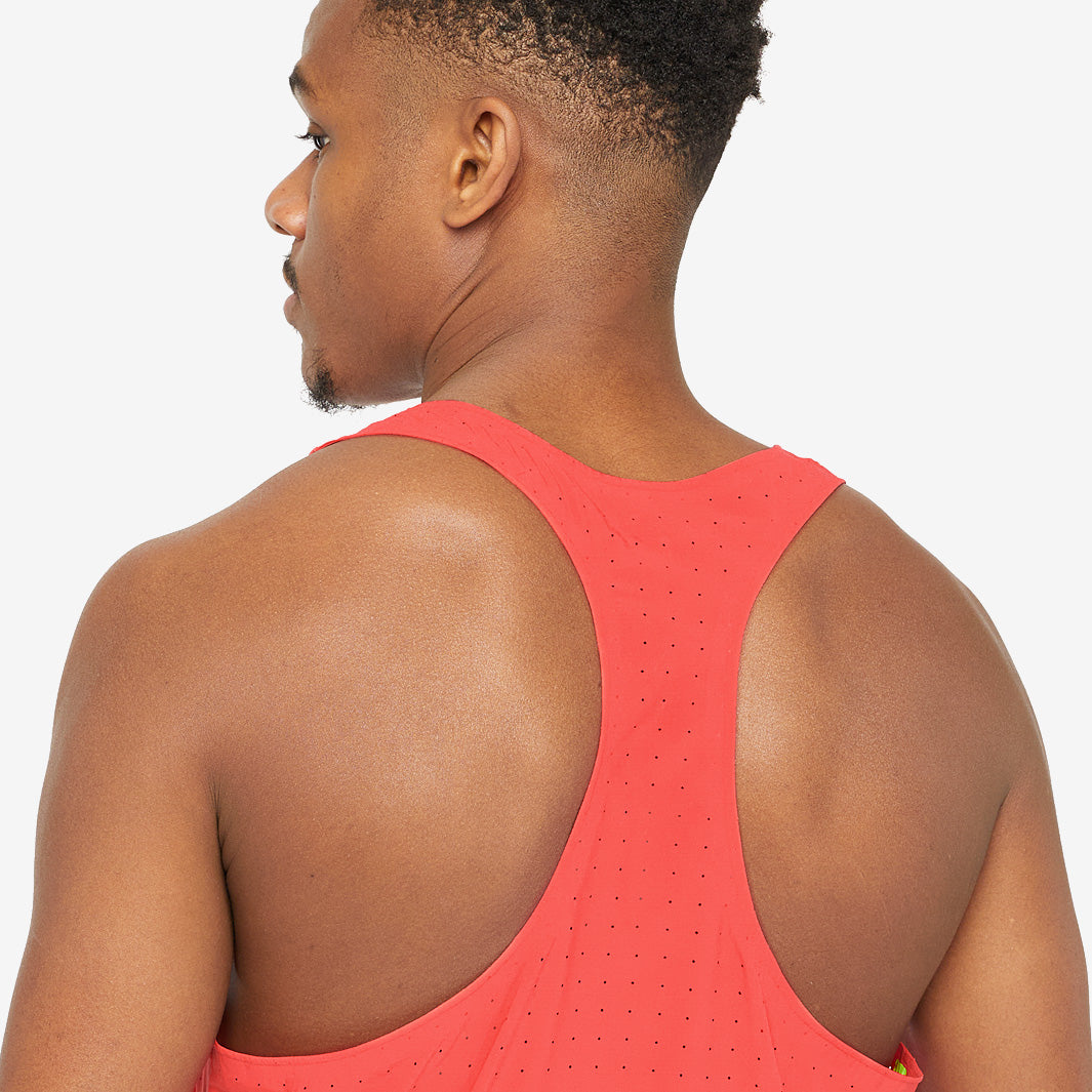 adidas adizero Road To Records Singlet - Semi Lucid Red - Mens