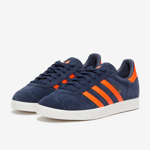 adidas gazelle silver green womens adidas Originals Gazelle - Core Navy/Orange/Core White - Trainers