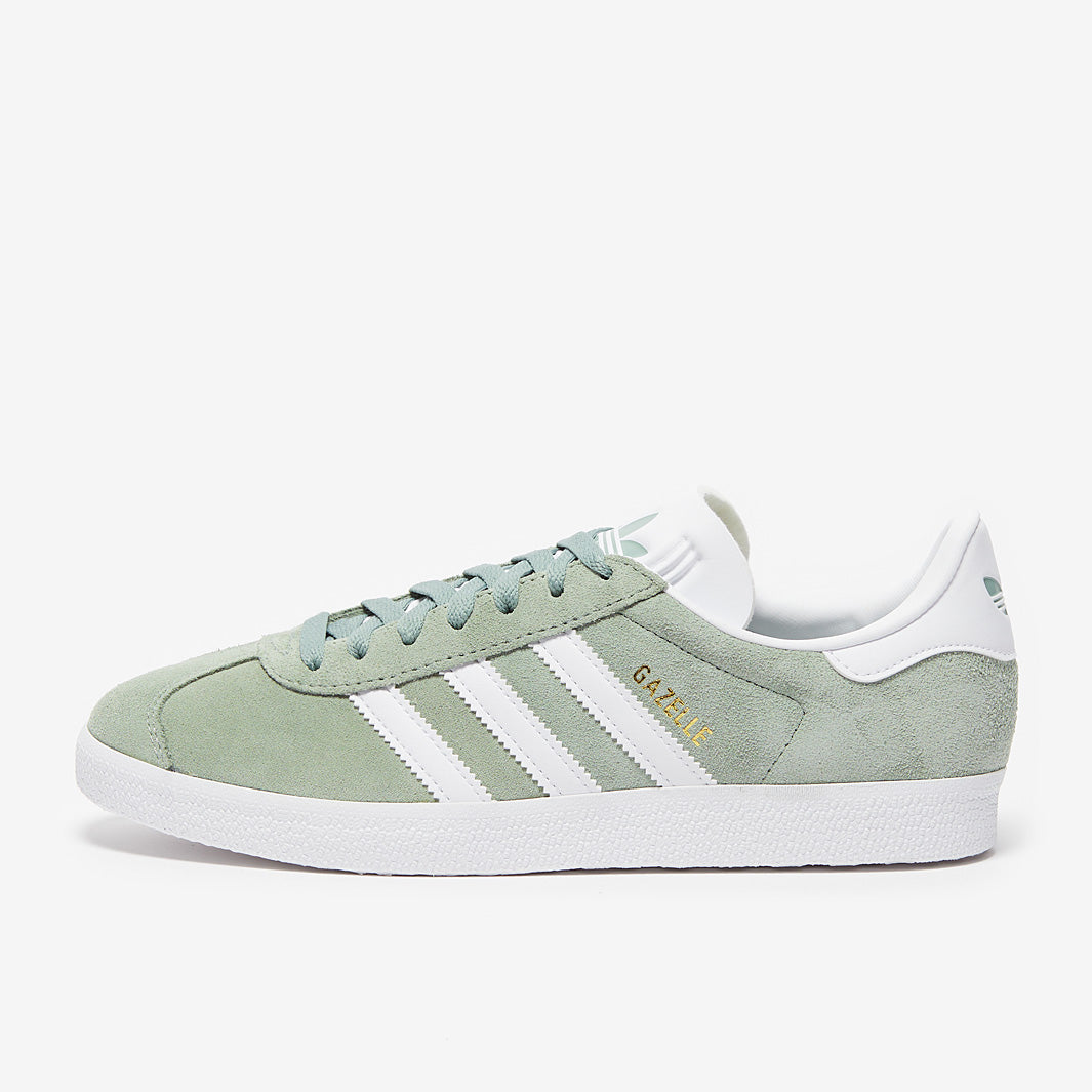 adidas Originals Gazelle - Silver Green/Ftw White/Gold Metallic - Trainers 