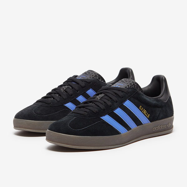 adidas Originals Gazelle Indoor - Core Black/Blue/Gum - Trainers - Mens  Shoes