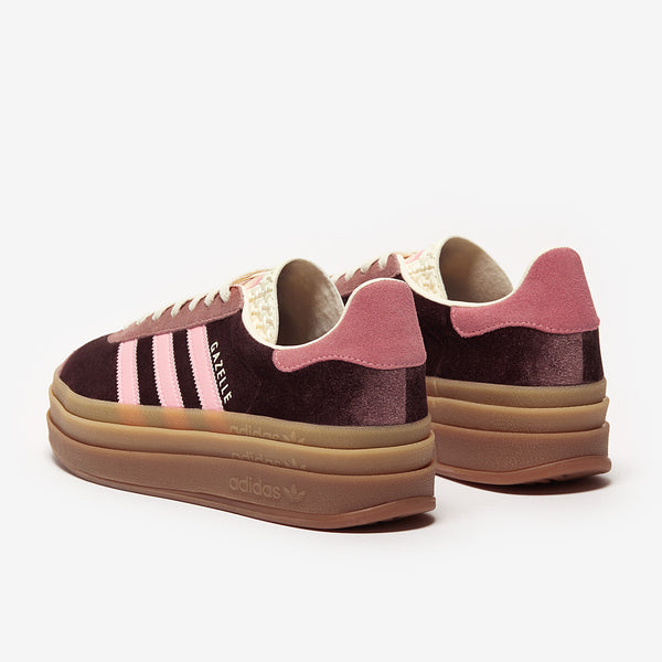 adidas Originals Womens Gazelle Bold - Shadow Brown/Warm Clay/Glow Pink -  Trainers