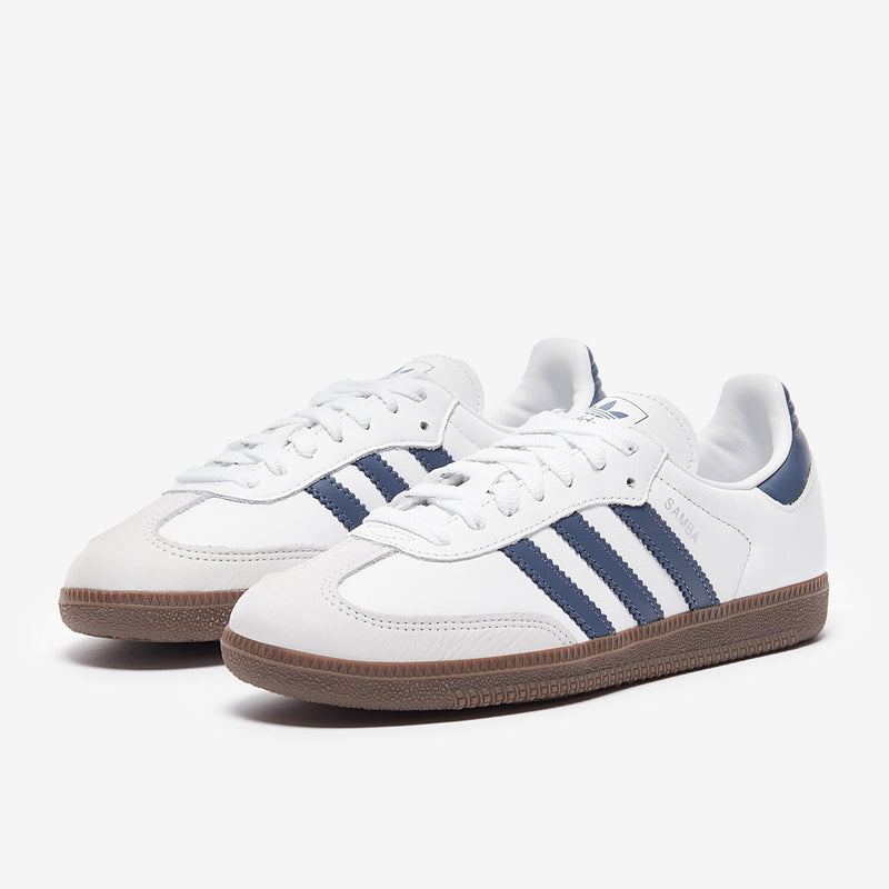 adidas Originals Womens Samba OG - Cloud White/Legend Teal/Wonder White -  Trainers - Womens Shoes