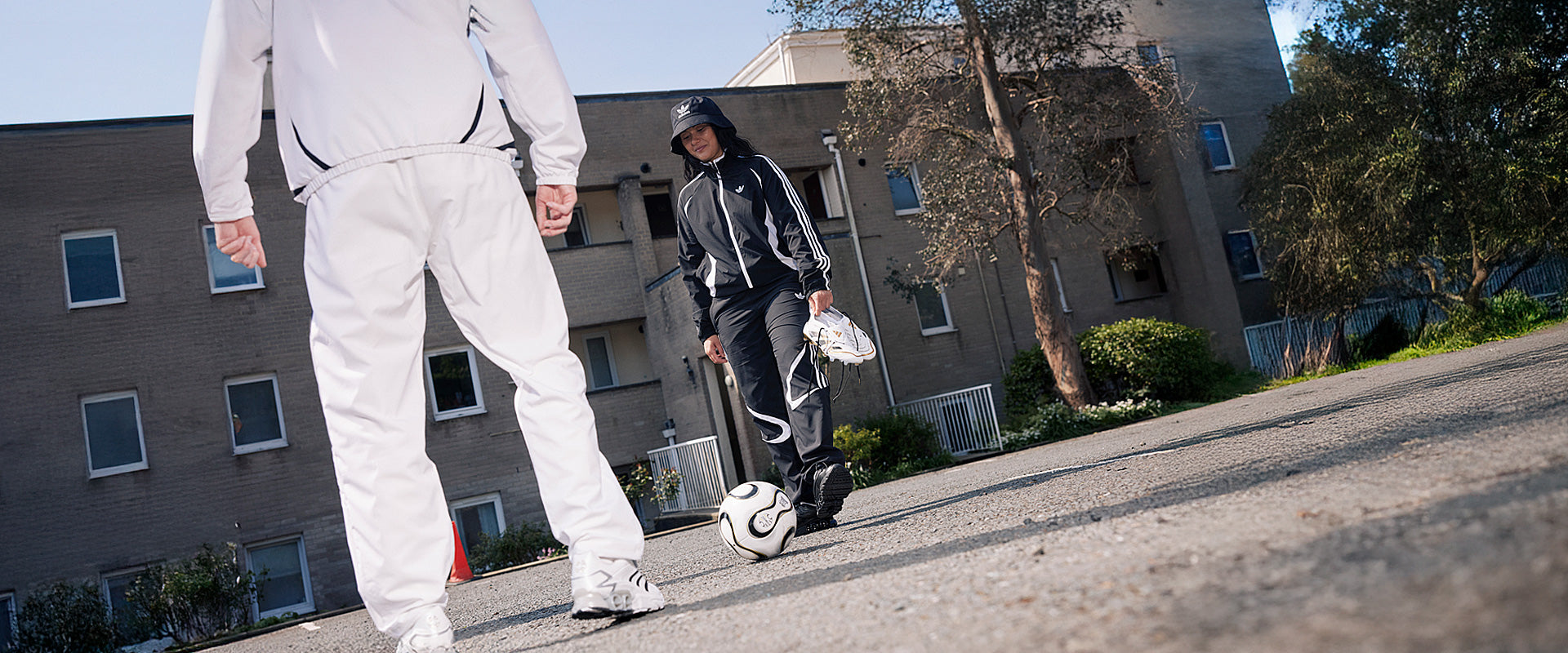 adidas Originals Adicolor Teamgeist Track Top - Black/White - Tops