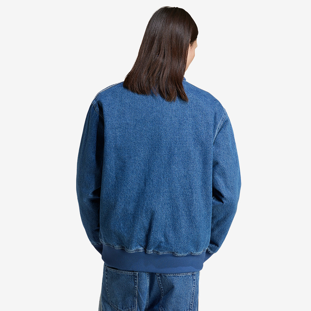 adidas Originals Adicolor Denim Firebird Track Top - Medium Blue